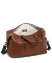 TUMI Harrison Nelson Leather Duffel Cognac