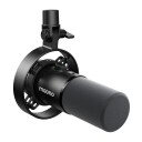 Maono PD300X Dynamisk USB/XLR Mikrofon for Podcasting og Streaming Svart