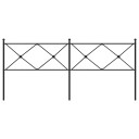  Sengegavl i metall svart 193 cm 8721012374232