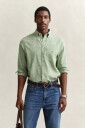 Gant Regular fit skjorte i bomullslin HERB GREEN XL