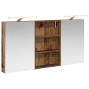  Baderomsskapsett 3 pcs 120 x 10,5 x 60,5 cm Konstruert tre