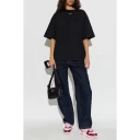 Off White Dame Topper Svart L,