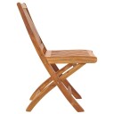 vidaXL Sammenleggbare hagestoler 4 stk heltre teak
