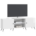  TV skap Høgglans hvit 150 x 31 x 50 cm Konstruert tre