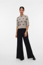 Vero Moda   Pullover vmDoffy Intarsia 2/4 O nk Pullov GA   Grå