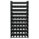 vidaXL Vinstativ for 60 flasker PP stablebar