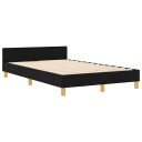 Sengramme Svart 120x190 cm Stoff