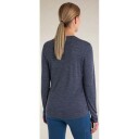 Icebreaker Women's Merino 125 Cool Lite Sphere III Long Sleeve Tee Midnight Navy Heather Midnight Navy Hthr L