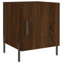 vidaXL Nattbord brun eik 40x40x50 cm konstruert tre