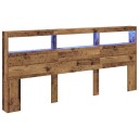  Hodegavl med hylle Gamle tre 220 x 17 x 102 cm Konstruert tre