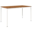 vidaXL Hagebarbord Naturlig og Hvit 196 x 100,5 x 105 cm