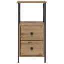  Nattbord 2 stk artisan eik 34x35,5x70 cm konstruert tre 8721158444943