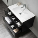 Bathlife Eufori Servantskap 80x50x46 cm med servant Sort Matt