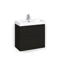 Macro Design Crown Servantskap 2 Skuff- med Light 70 Servant Svart eik / 60cm Plain
