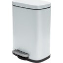Spirella pedalbøtte Akira matt hvit 5 l white 5L
