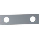 VOLA PLATE 002L 2 HULL BØRSTE Børstet krom