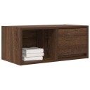 TV benk brun eik 60x31x25,5 cm konstruert tre