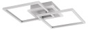 Lindby LED-taklampe Fjardo CCT kvadrat, sølv