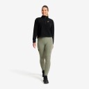 Revolutionrace Dame Overdeler Fleece & midlayers Hiker Cropped Half zip Fleece Dame Black XS
