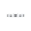 Meinl Htmt2wh Headliner Drum Tamburin 2 Rows, Hvit