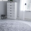 Runde tepper   Cosy sølv Størrelse: Ø 80 cm