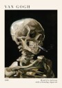 Head of a Skeleton with a Burning Cigarette Plakat Plakat / 100x150cm