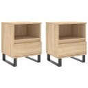  Nattbord 2 stk sonoma eik 40x35x50 cm konstruert tre 8721012110267