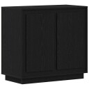  Moderne Buffet Sideboard Svart eik 80 x 34 x 75 cm
