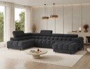 Feraria 6 seters Bubblig sovesofa med divan og sjeselong oppbevaring Venstre   Royal 05