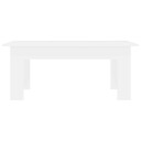 vidaXL Salongbord hvit 100x60x42 cm sponplate