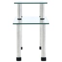 vidaXL Kjøkkenhylle gjennomsiktig 45x16x26 cm herdet glass