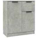 vidaXL Skjenker 2 stk betonggrå 60x30x70 cm konstruert tre