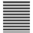  Sebragardin svart 125x150 cm stoff bredde 120,9 polyester