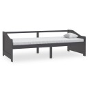 vidaXL Sengeramme 3 seter heltre furu 90x200 cm mørkegrå