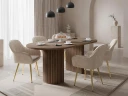 Calvion Spisebord ovalt 185 cm - Brun
