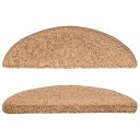 vidaXL Trappematter beige 15 stk 56x20 cm