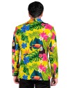 UV Glow Tropisk Kostymejakke til Herre X Large
