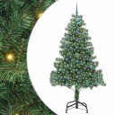  Juletre med 300 LED med stativ grønn 210 cm PVC