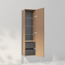 INR Iconic Nordic Rooms Carve 40/40 Høyskap Natural oak / 40cm Venstre Hengslet Ja