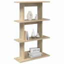 vidaXL Vegghylle Veggmontert Sonoma eik 56 x 20 x 90 cm Konstruert tre