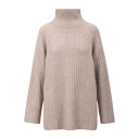 Vanya Sweater Light Sand M Rib knit t-neck