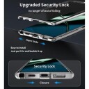 OnePlus 12 Magnetic Deksel med Herdet Glass Sølv