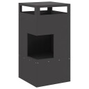 vidaXL Bålplass Svart 50 x 50 x 100 cm Stål