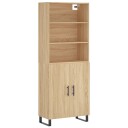 vidaXL Highboard sonoma eik 69,5x34x180 cm konstruert tre 8720845926472