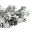vidaXL Julekrans med flokket snø grønn 10 m PVC
