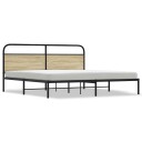 Sengeramme i metall uten madrass sonoma eik 180x200 cm 8721158549167