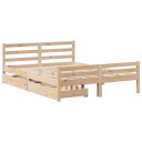  Sengeramme uten madrass 140x200 cm heltre furu