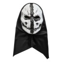 Hisab/Joker Demonmaske med hette svart/hvit One size 97755