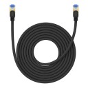 Braided network cable cat.7 Baseus Ethernet RJ45 10Gbps 8m (black)