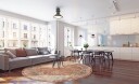 Rundt teppe   Douz rød/multi Størrelse: Ø 240 cm